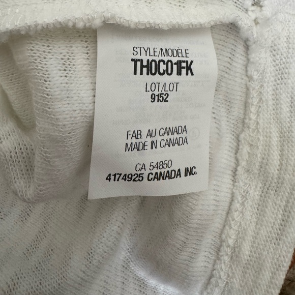 NWT The Range Brand Women's White Sleeveless Tank Top Large Cropped - Picture 7 of 9